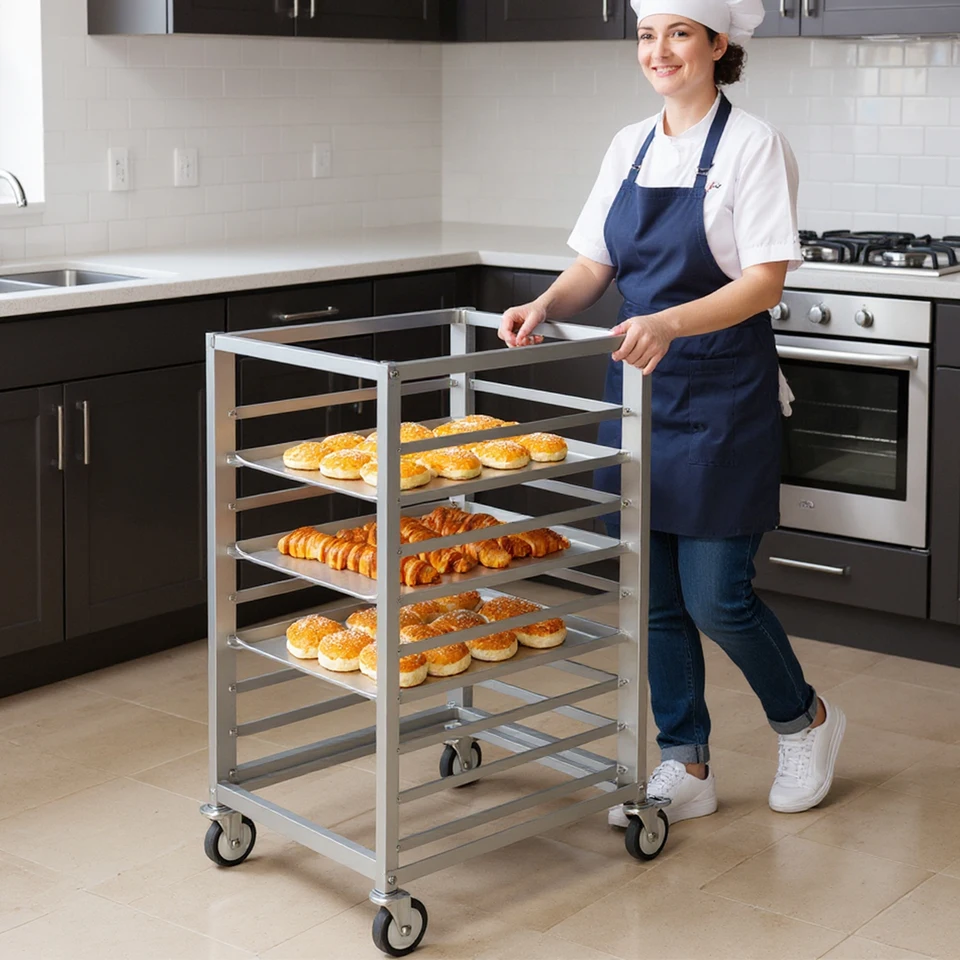 Heavy Duty Aluminum Baking Rack with Casters