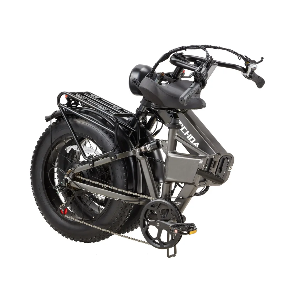 Folding electric vehicle double drive electric bicycle integrated wheel R7 dual motor 20 inch European Union fat tire EBIKE fact