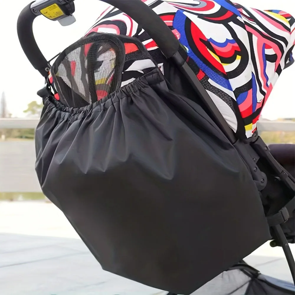Oxford Cloth Stroller Hanging Storage Bag Stroller Bag Nappy Organizer Baby Items Diapers Pouch Large Capacity Cart Accessories