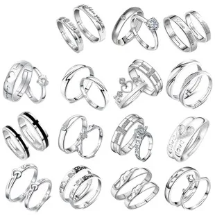 S925 Silver Open Ring with Mozambican Diamond Stylish Silver Jewelry Couple Ring Ideal for Female Wedding and Daily Living Use