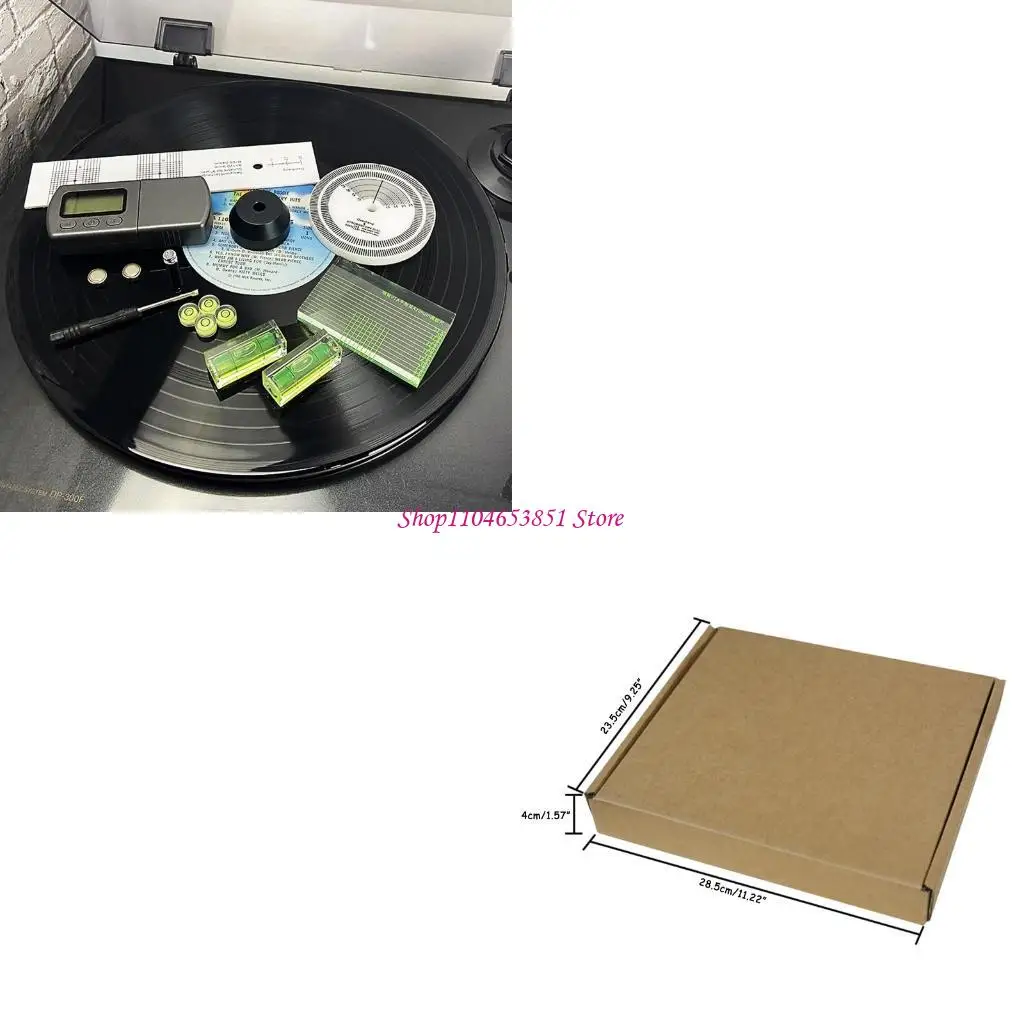 

Виниловый фонокартридж со стилусом, аксессуары для настройки, уровень адаптера 45 об/мин