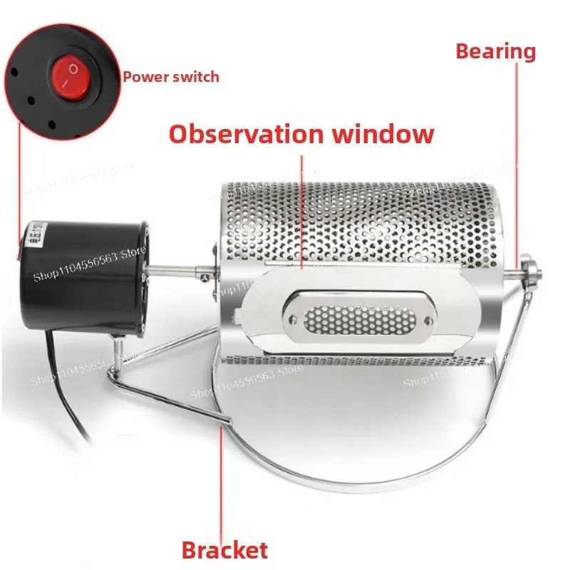 

220V Mini Coffee Bean Roaster – Stainless Steel Home Baking Machine for Fresh Homemade Coffee