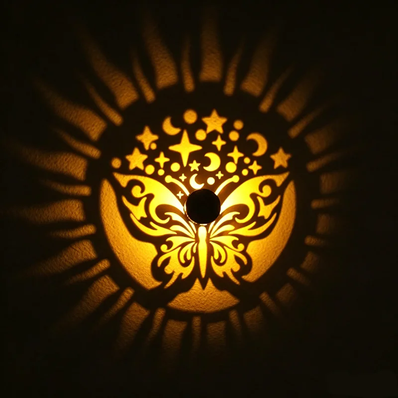 Solar Mandala Butterfly Projec - Outdoor Lighting On Fence ulasan dan harga