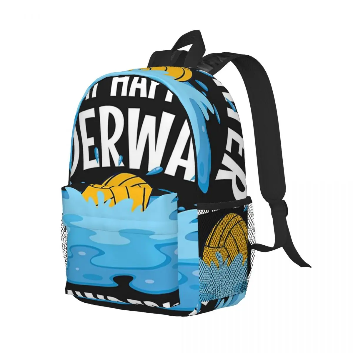 Water Polo What Happens Underwater Stays Underwater Backpacks Bookbag Fashion Students School Bags Travel Rucksack Shoulder Bag