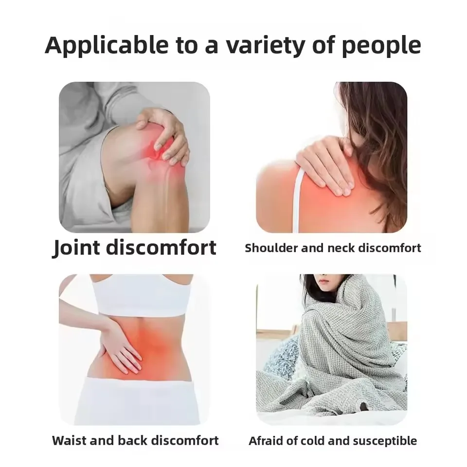 Matras Pijat Seluruh Tubuh Area Luas Matras Kompres Panas Moxibustion Selimut Pemanas Listrik Musim Dingin Kasur Rumah dengan Remote Control