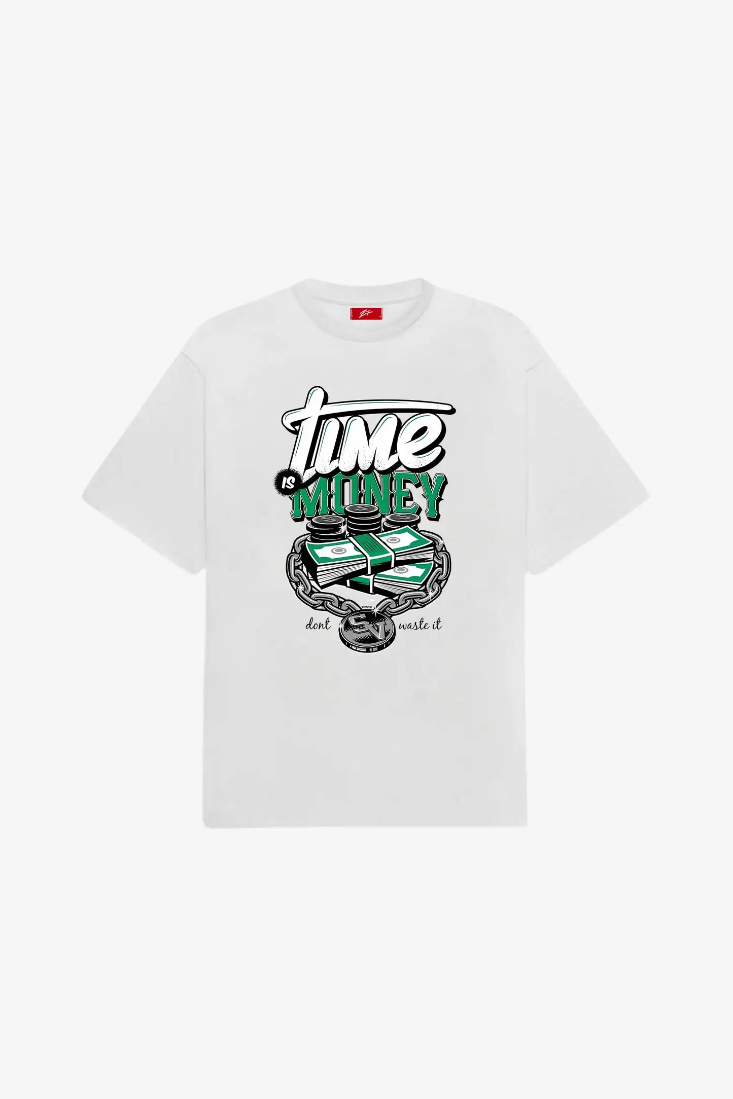 Chill ‘n’ Thrill Oversized Tee - Time is Money Design