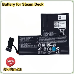 F7A 5200mAh 7.7V Li-polymer Replacement Battery for Steam Deck Handheld Gamepad Controller Rechargeable Batteries Accessories