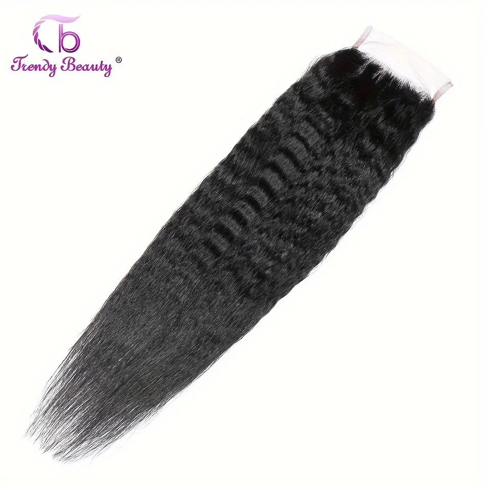 Kinky Straight Closure 5x5 Lace Closure Brazilian Human Hair Closure 5x5 Lace Closure Free Part Swiss Lace Closure Brazilian Closure For Women