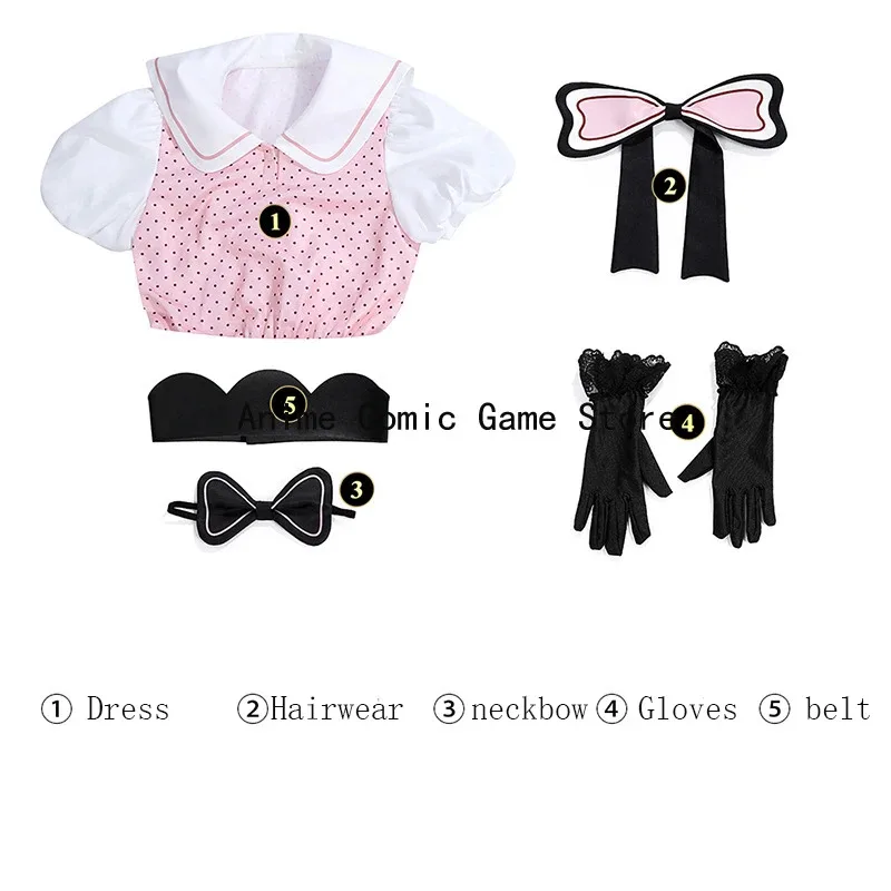 Az15Hoshino روبي فستان شعر مستعار أنيمي أوشي نو كو روبي تأثيري المرحلة زي هالوين ملابس الحفلات للنساء الفتيات XS-2XL