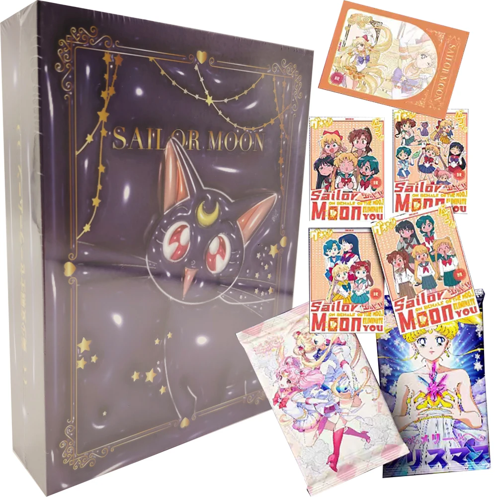 

Sailor Moon Collection Cards Youth Campus Cute Girl Tsukino Usagi Tomoe Hotaru Anime Character Cards Christmas Gifts for Kids