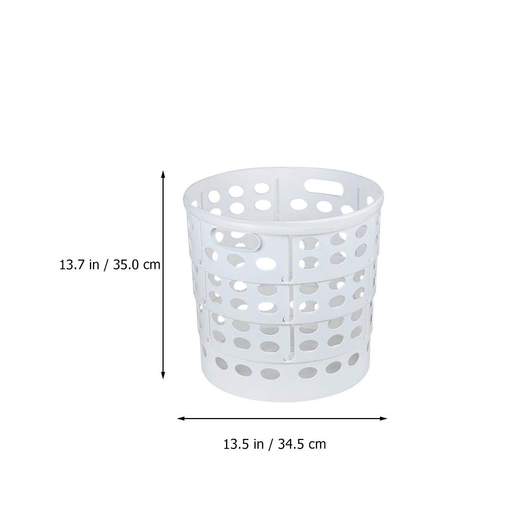 

1pc Foldable Laundry Basket PP Material Space Saving Clothes Baskets Large Capacity Hollow Design Storage Bins Bathroom Dirty