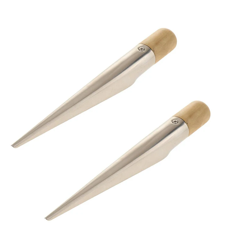 

STLF ISURE MARINE Boat Rope Splicing Spike FID Stainless Steel 390mm with Wood Handle 2pcs