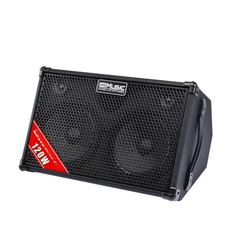 Guitar playing and singing speakers Saxophone live performance Street electronic organ audio