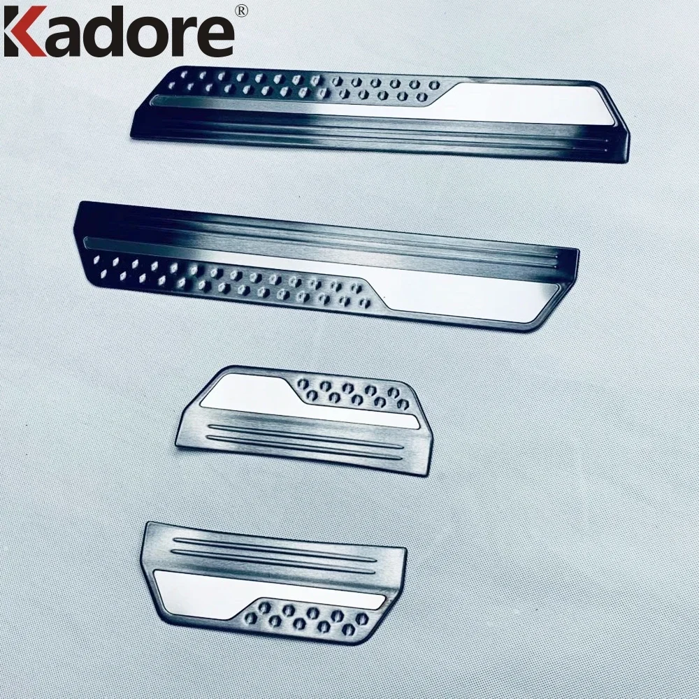 For Honda HR-V Vezel 2021 2022 2023 2024 2025 Steel Door Sill Scuff Plate Cover Trim Threshold Protector Guard Car Accessories