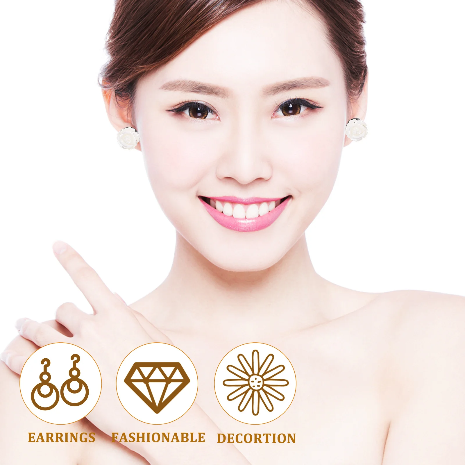 لتقوم بها بنفسك حلق معدني المشاركات وسادة مسطحة الفراغات لصنع المجوهرات النتائج الحرفية خفيفة الوزن دائم إعدادات قاعدة القرط #4