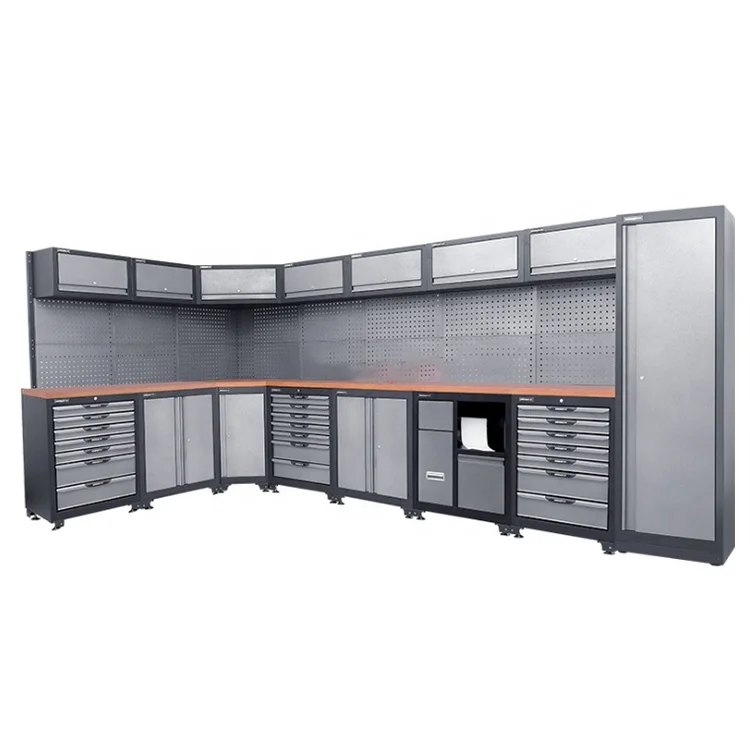 Garage Cabinet Systems Tool Management System Steel Work Bench with Drawers