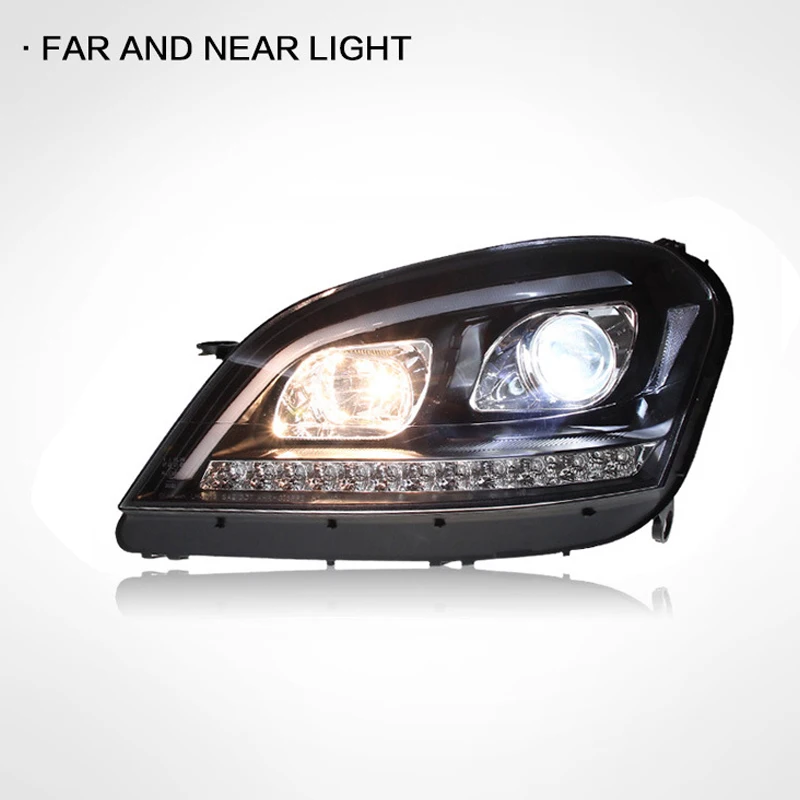 Car Styling for Mercedes W164 Headlights 2009-2012 ML500 Head Lights Benz ML350 DRL Turn Signal Low High Beam Projector Lens