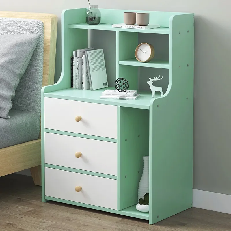 for Nordic Bedside Table Small Locker Simple Modern Heightened Economical Narrow Cabinet for Bedroom