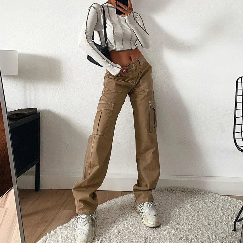 Casual Y2k  Pants Womens 2026 Spring Autumn Fashion Joggers Women Work High Waist Wide Legs Sports Trousers Elegant