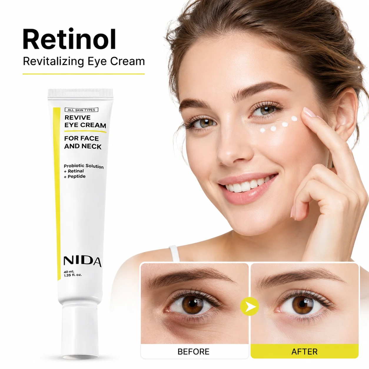 Peptide Neck Cream - Krim Mata Revitalisasi Retinol Peptide 40ml