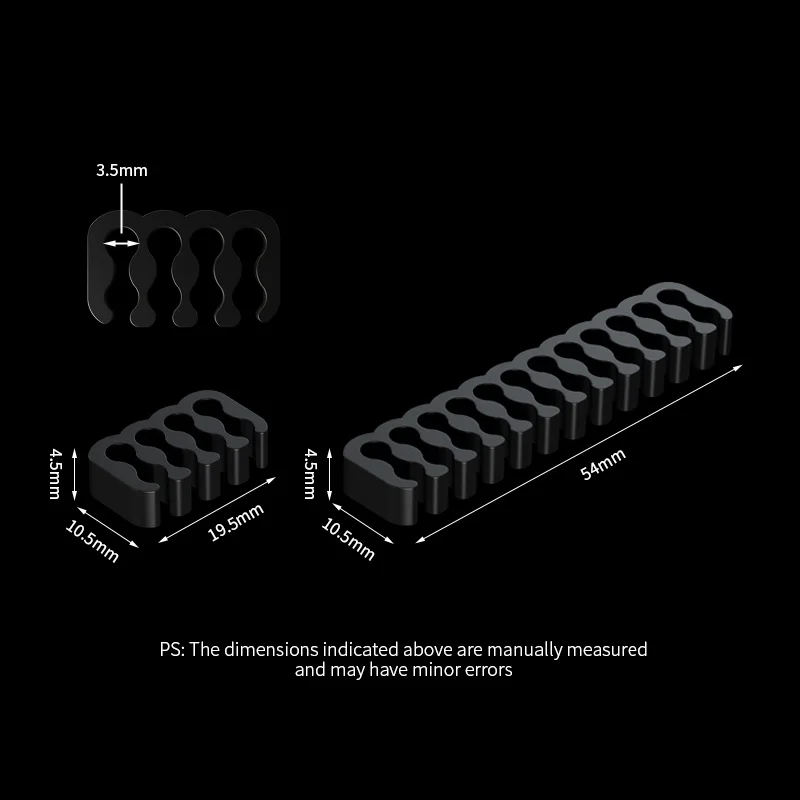 Teucer Pettine per cavi Modulo di alimentazione per computer Pettine per cavi Scheda madre Organizzatore per cavi 24PIN Morsetto per cavo per scheda grafica CPU