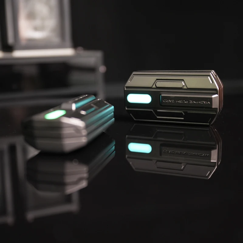 빛나는 피젯 슬라이더 장난감 - 불안 및 스트레스 완화를 위한 부드러운 금속 EDC 스피너 ADHD 집중 도구 무음 사무실 책상 장난감