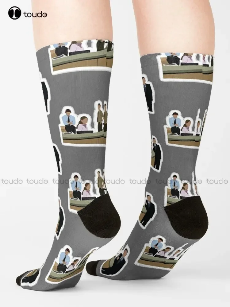 The Office The Office Michael Scott Socks Cat Socks Women Fashion Creative Leisure Funny Art Abstract Oil Painting Socks Funny