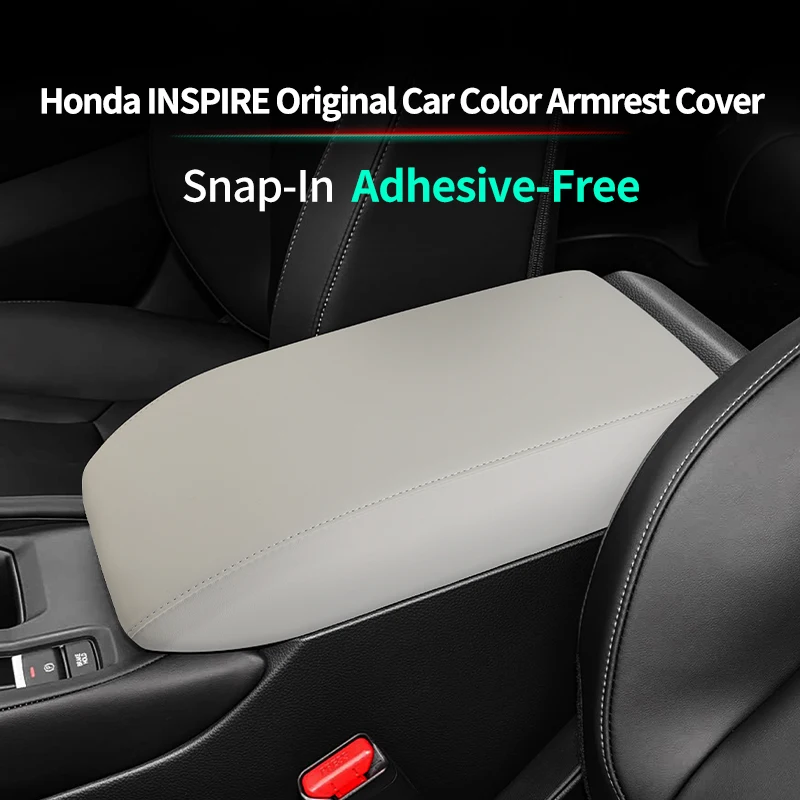 

For Honda INSPIRE (2023- ) Leather Car Center Console Armrest Box Protection Cover Anti Scratch Auto Interior Tuning Accessories