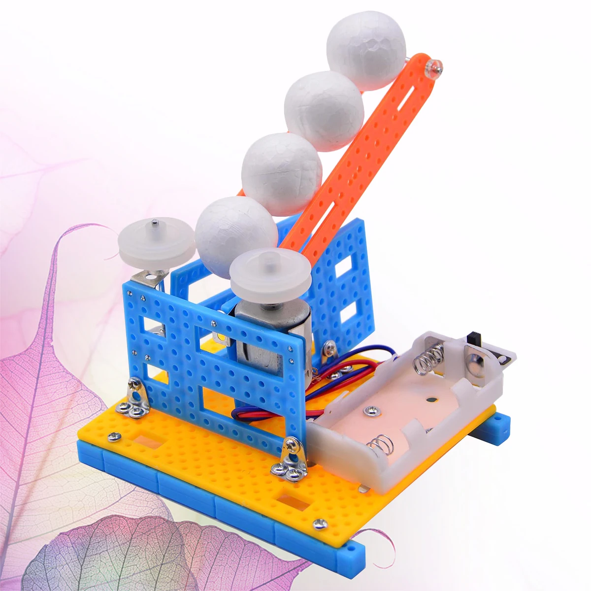 1pc Automatische Pitching Maschine Für Kinder Diy Wissenschaft Kit Pädagogisches Kinder Ping Pong Spiel Lernen Werkzeug Set