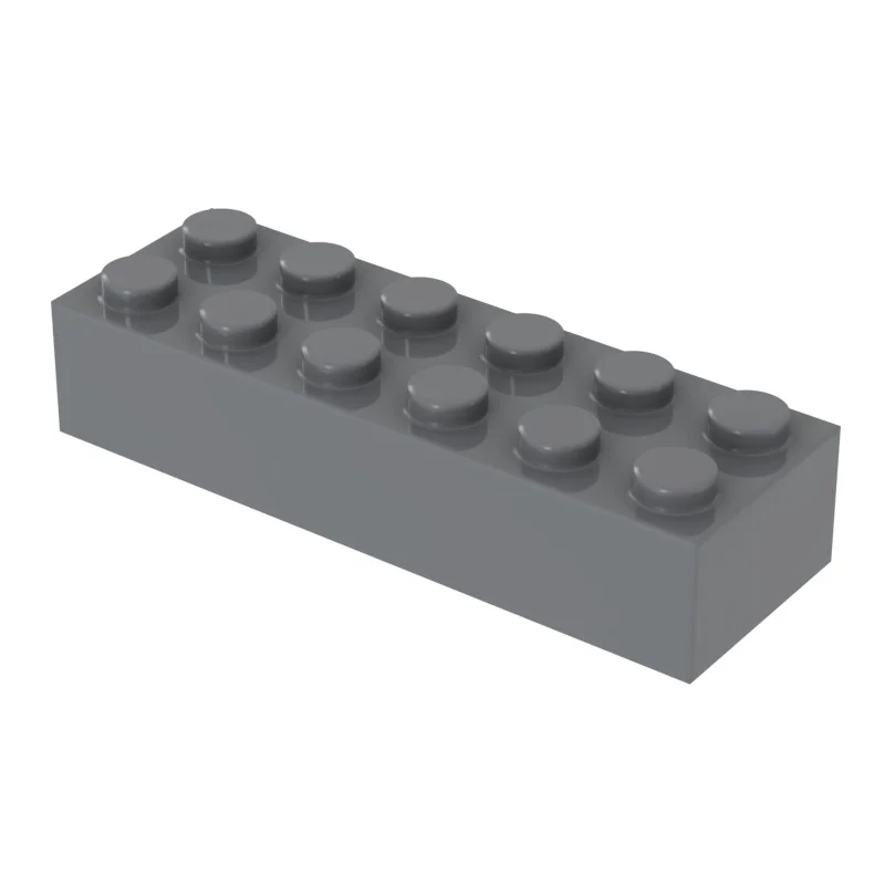 Dark Gray 120PC DIY Building Blocks 20PCS Thick Figures Bricks 2x6 Dots Educational Creative Size Compatible With 2456 Plasti