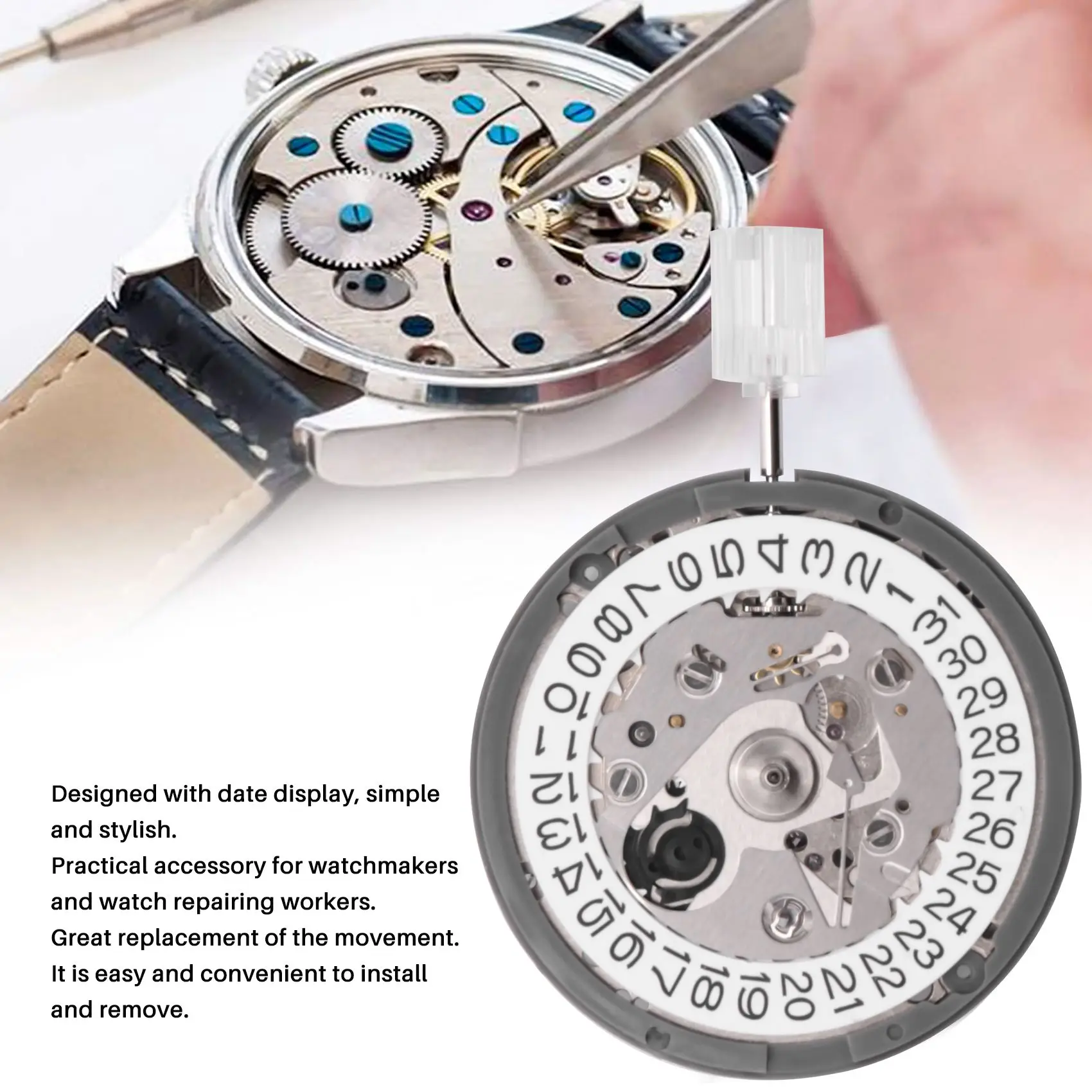 NH35 Movement Day Date Set High Accuracy Automatic Mechanical Watch Wrist