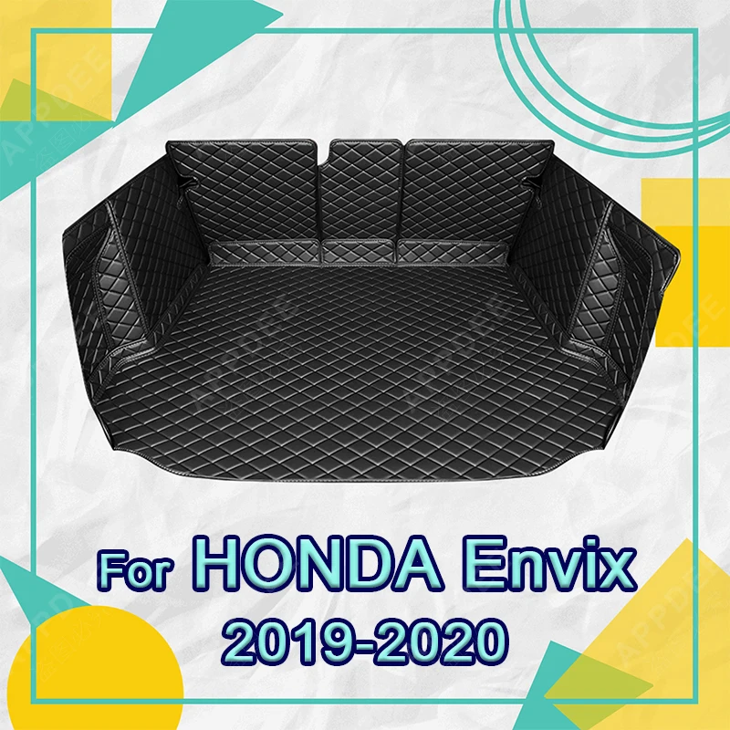 Auto Full Coverage Trunk Mat For HONDA Envix 2019 2020 Leather Car Boot Cover Pad Cargo Liner Interior Protector Accessories