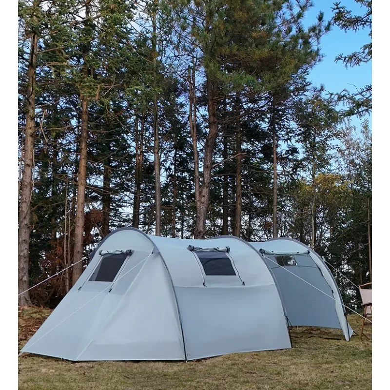 

Семейная палатка, портативная, большая, для кемпинга на открытом воздухе, водонепроницаемая, туннельного типа