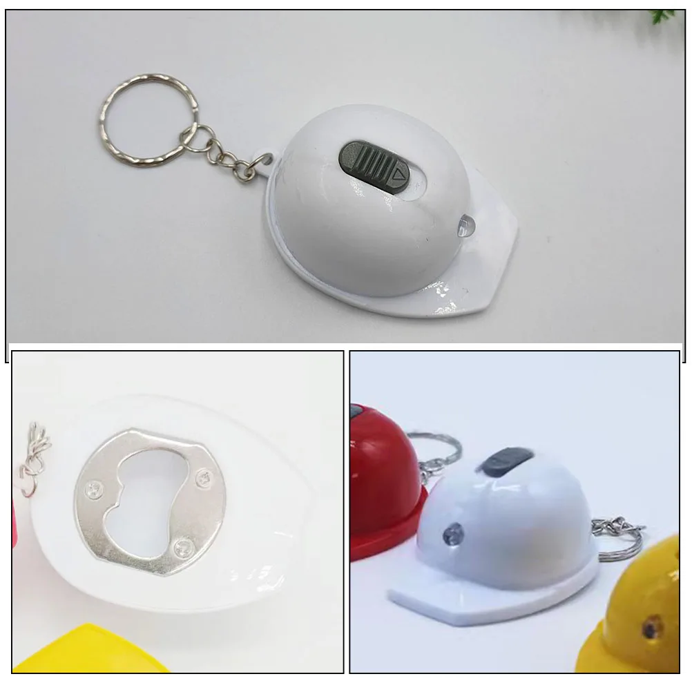 

10pcs Mini Construction Flashlight Keychains Bright LED Key Ring Small Flashlights for Party Gifts Birthday Supplies Portable