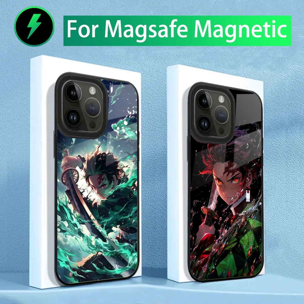 

K-Kamado T-Tanjirou Phone Case For iPhone 15,14,13,12,11,Plus,Pro,Max Mini Magsafe Magnetic Wireless Charging