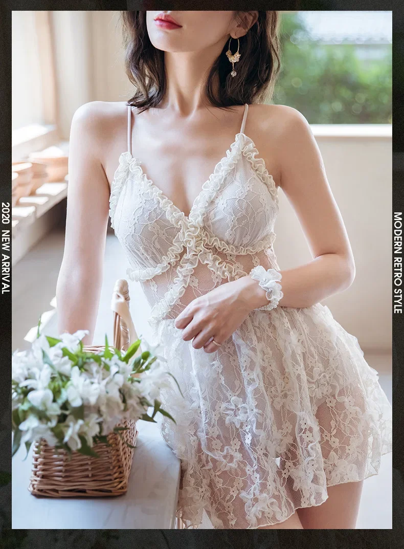 

Women's One-Piece Lace Swimsuit Backless Thermal Cute Conservative Slimming Belly Covering Fairy Sexy for Vacation