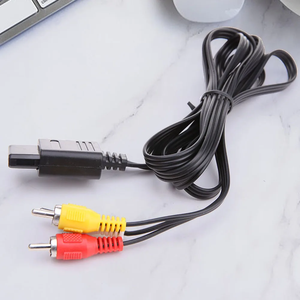 1-3PCS AV Audio Video A/V TV Cable Cord Adapter Audio Converter Wire Cable for Nintendo 64 N64 GameCube NGC SNES SFC Accessories