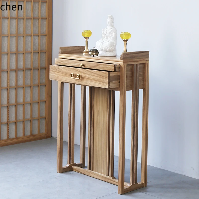 

HXL table incense casket cabinet Guanyin Bodhisattva God of Wealth offering simple and light luxury