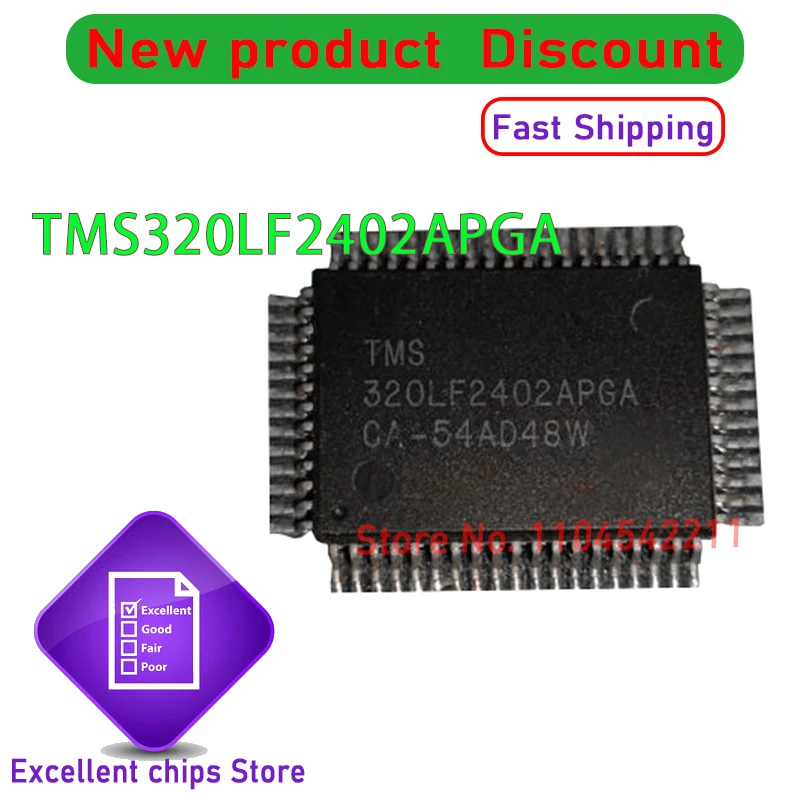 1PCS~10PCS/LOT TMS320LF2402APGA NEW ORIGNAL IN  STOCK TMS320LF2402APGA QFP64