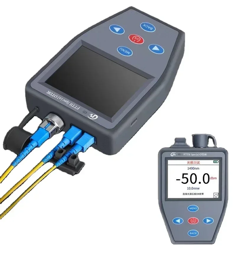 5 in1 mini OTDR with optical power meter VFL Stable Light Source Multifunction Finding Failure Active Measurement Fiber