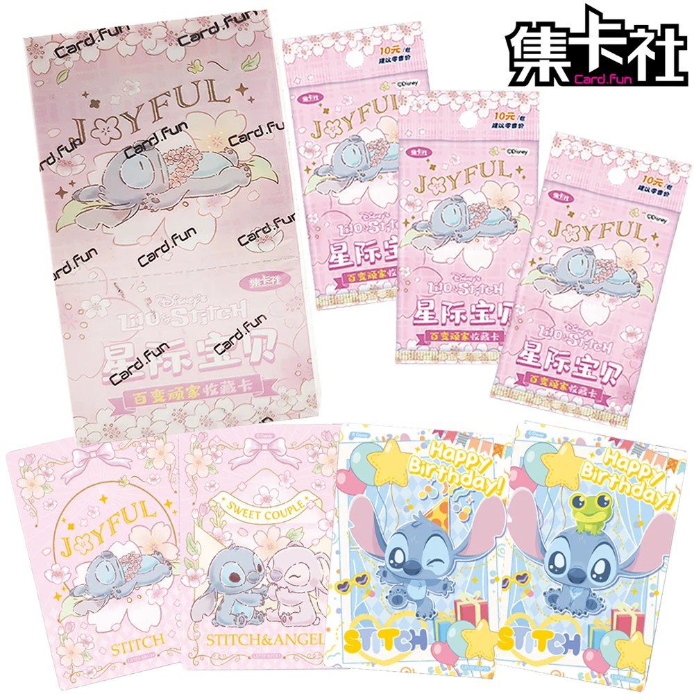 

CARD.FUN Genuine Lilo & Stitch Collection Card Transparent Craftsmanship Creative Graffiti Theme Card Funny Children's Gift Toy