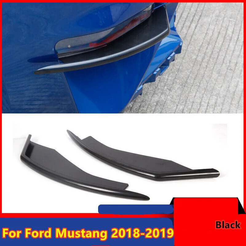 

2 шт. черный передний бампер крылышки противотуманные фары накладка для Ford Mustang 2018-2020