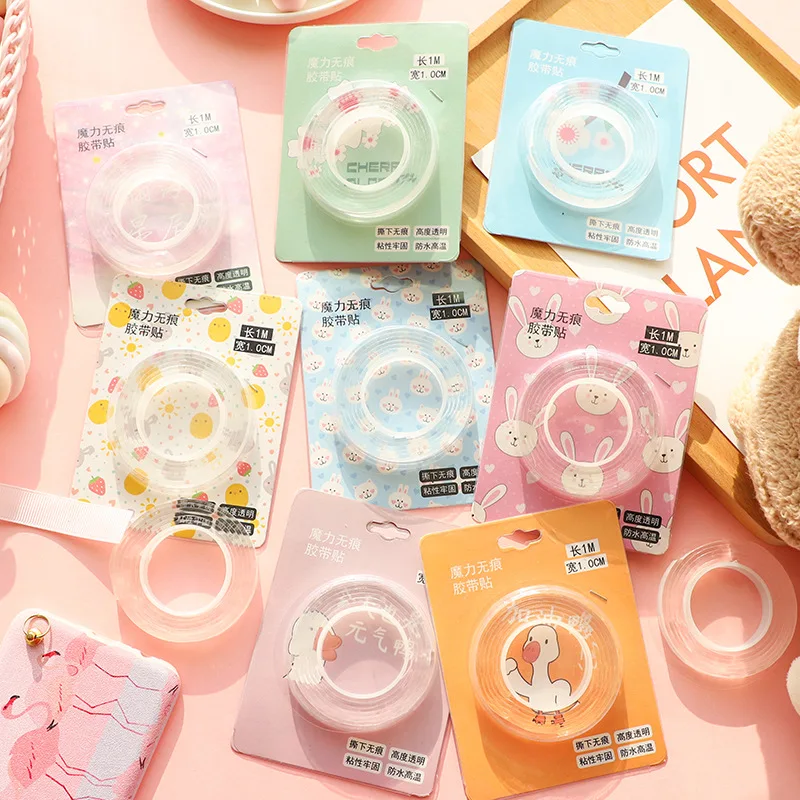 

Двусторонняя лента, прочная многоразовая клейкая прозрачная съемная настенная лента, водонепроницаемые монтажные ленты для дома