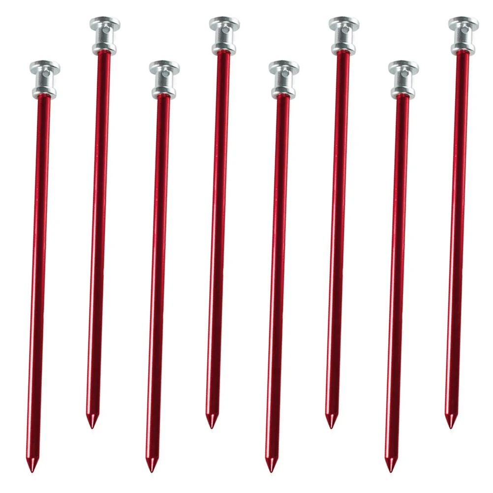 

8 Pcs Ground Nail Tent Pegs Outdoor Stakes Aluminium Alloy Picnic Camping Aluminum Useful Child Nails Accessories