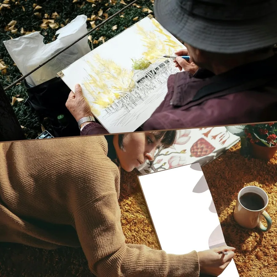 Альбом для рисования в твердом переплете для рисования, художественная бумага, альбом для рисования 185 GSM 11,7 x 8,9, большой альбом для рисования с толстой бумагой для искусства