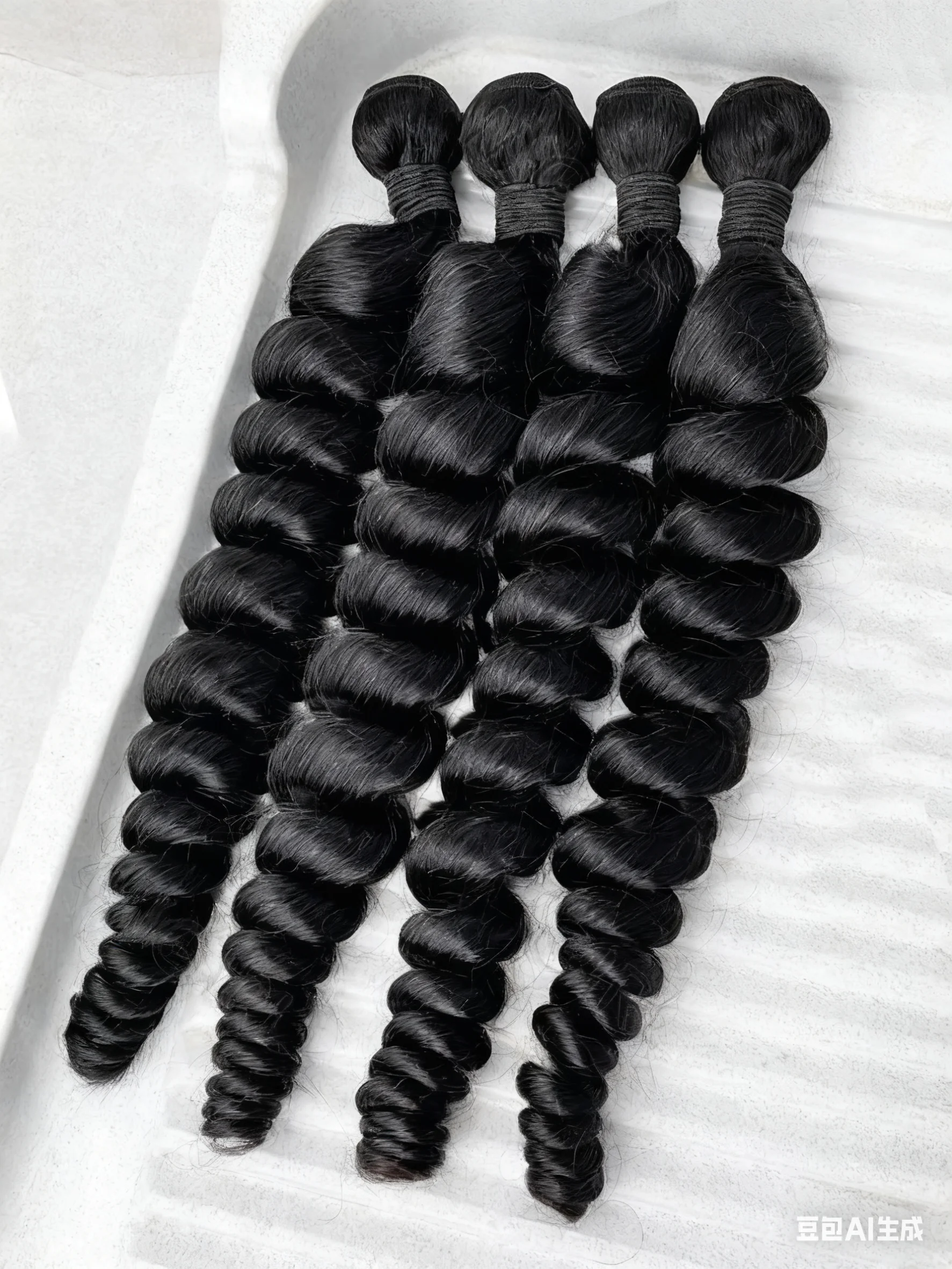 

30 40 Inch Loose Deep Wave 100% Human Hair Bundles Brazilian Virgin Raw Curly Black Hair Bundle Natural Wave Extensions Double