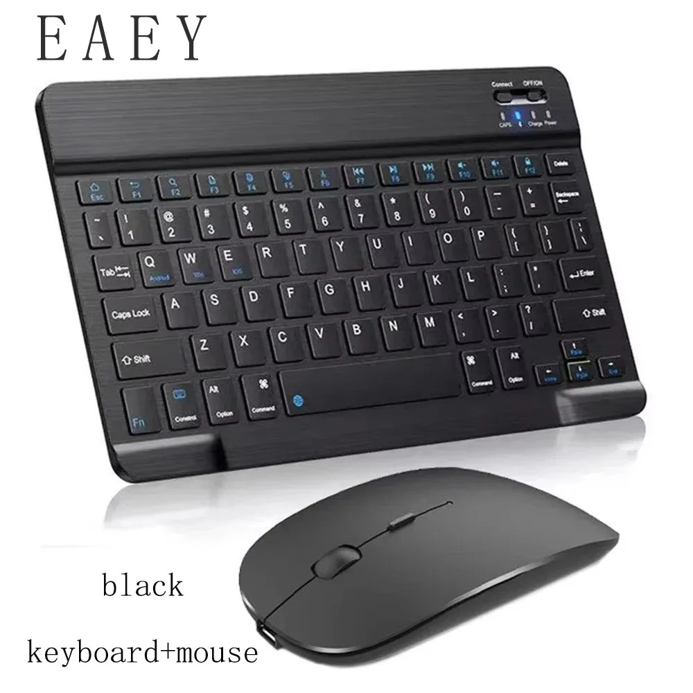 

EAEY Mini Bluetooth Keyboard Mouse Combo для 10-дюймового iPad/Android/Surface Портативный беспроводной набор для деловых поездок