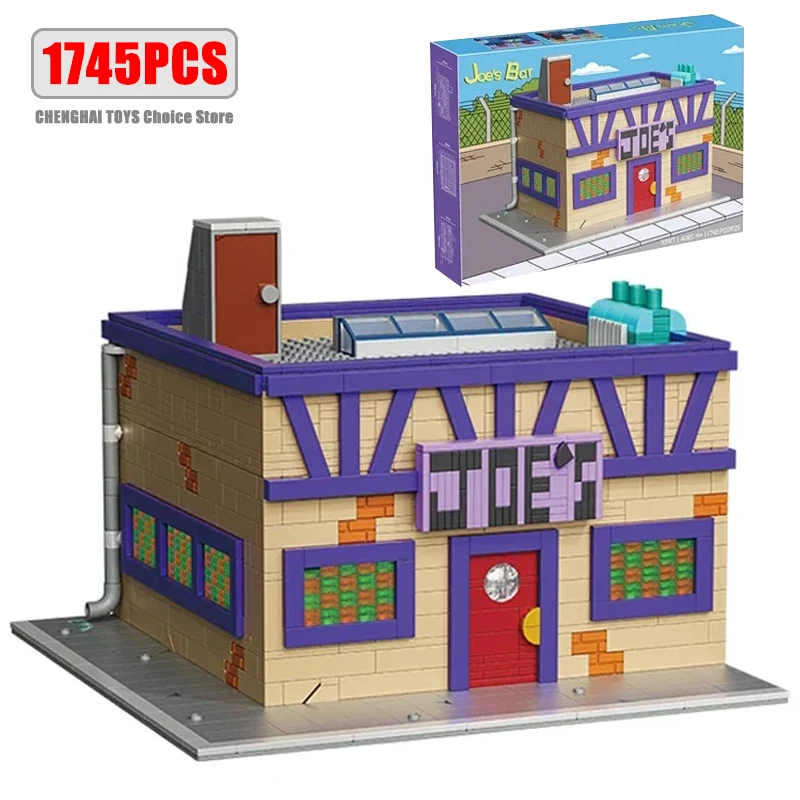 

1748PCS Old Joe Bar Building Blocks Retro Bar dance Floor MOC Model Bricks Desktop Decoration Dit Toys For Kids Holiday Gifts