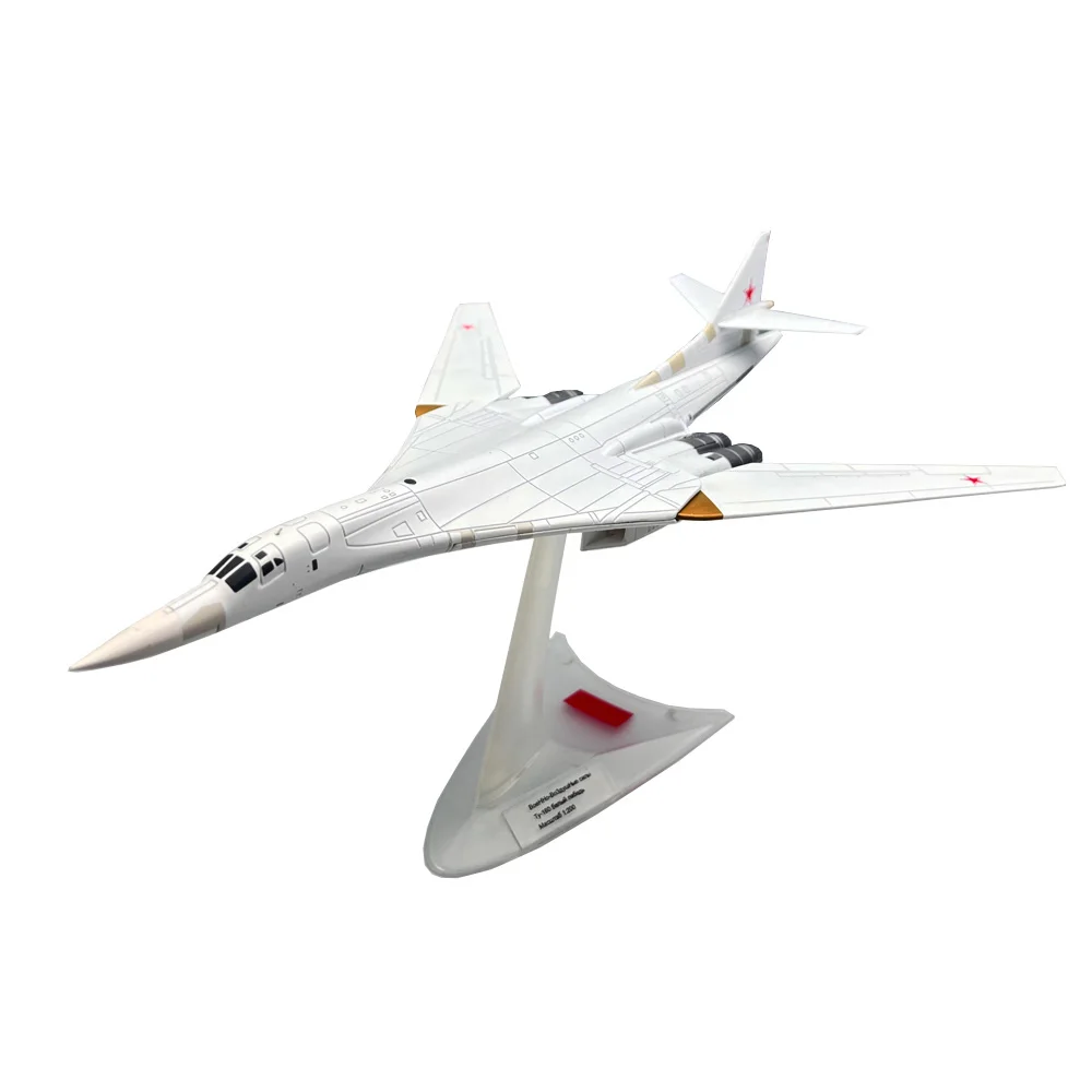 1:200 Scale Russian Tupolev Tu160 Tu-160 Blackjack Strategic Bomber Diecast Metal Plane Aircraft Model Children Toy Gift