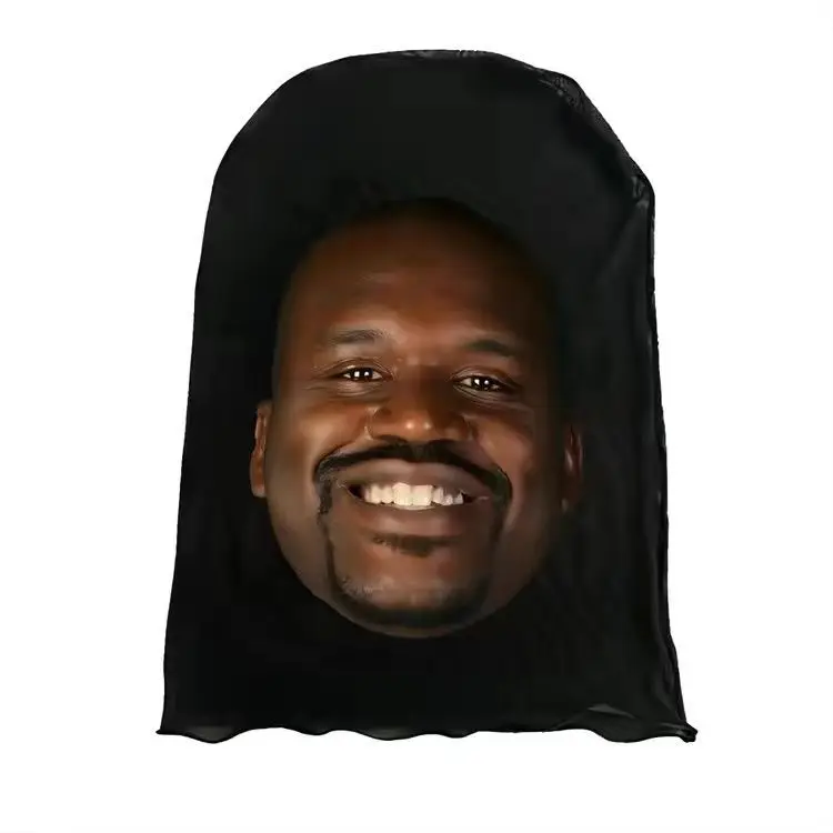 Neue 3D-gedruckte Kanye-Maske, elastische Mesh-Vollgesichtsmaske für Männer und Frauen, Cosplay-Kopfbedeckung, Hip-Hop-Mode, Sturmhaube, Kapuze, Kopfbedeckung – Detail 10
